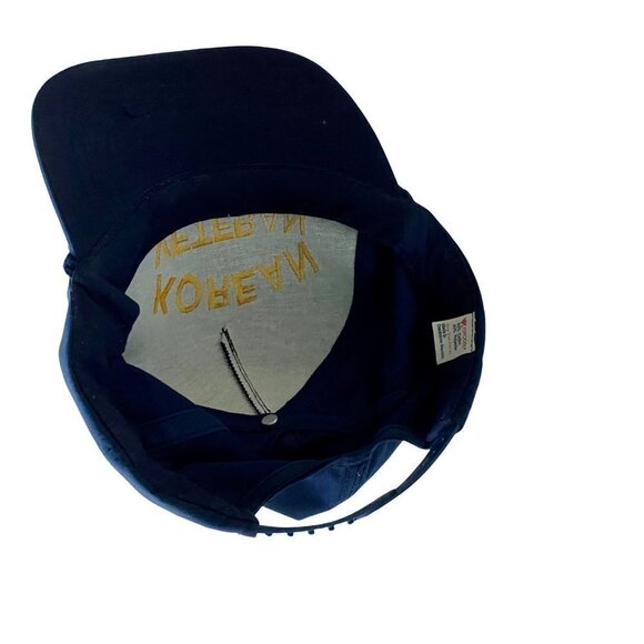 Korean Veteran Snap Back Hat Blue and Gold - Picture 8 of 8